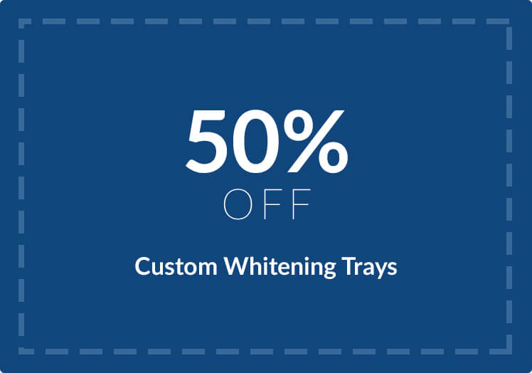 50% OFF Custom Whitening Trays